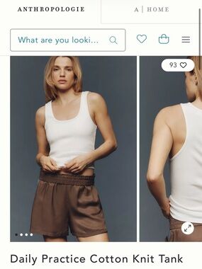 Everyday Scoop Neck Cotton Tank Top - White